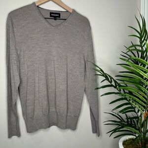 Bonobos Men's V-Neck Sweater in Greige